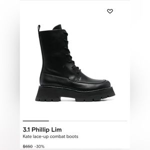 phillip lim kate booties size 37 US 6.5/7